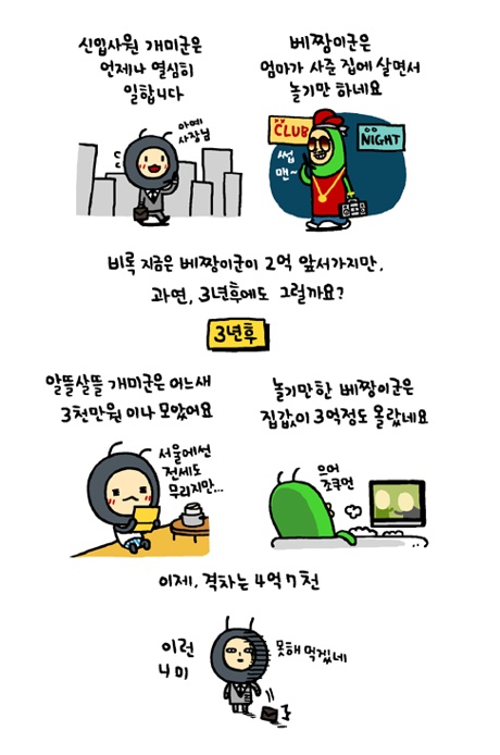 개미와배짱이 이미지